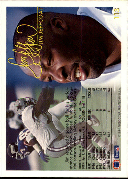 1994 Fleer Football Card #s 1-240 +Rookies (A2272) - You Pick - 15+ FREE SHIP - Picture 213 of 429