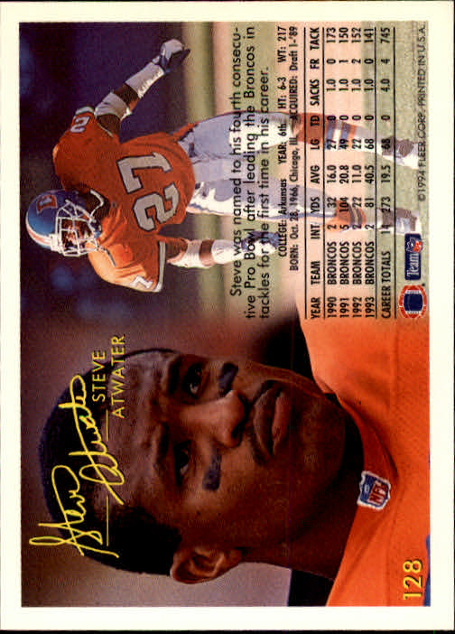 1990 Fleer All-Pros #21 Steve Atwater - NM-MT