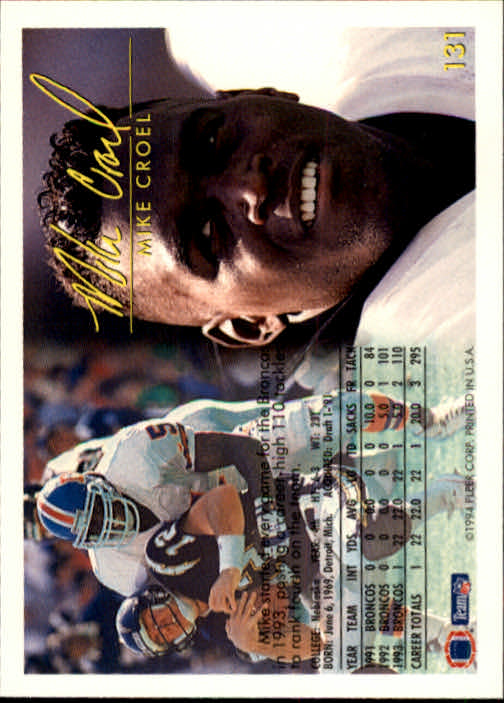 1994 Fleer Football Card #s 1-240 +Rookies (A2272) - You Pick - 15+ FREE SHIP - Picture 241 of 429