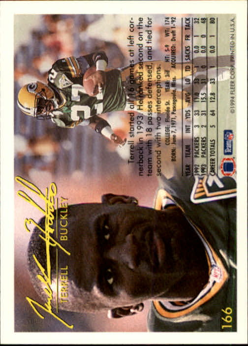 1994 Fleer Football Card #s 1-240 +Rookies (A2272) - You Pick - 15+ FREE SHIP - Picture 305 of 429