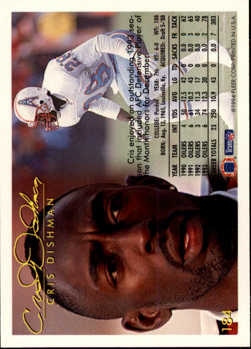 1994 Fleer Football Card #s 1-240 +Rookies (A2272) - You Pick - 15+ FREE SHIP - Picture 341 of 429