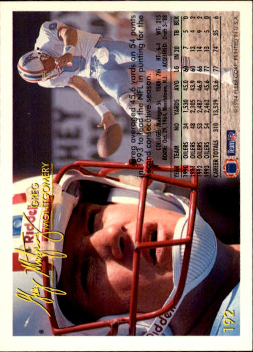 1994 Fleer Football Card #s 1-240 +Rookies (A2272) - You Pick - 15+ FREE SHIP - Picture 357 of 429