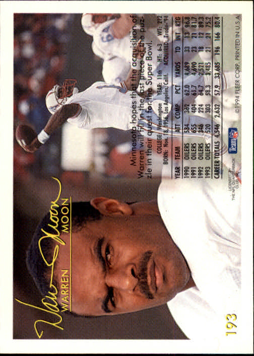 1994 Fleer Football Card #s 1-240 +Rookies (A2272) - You Pick - 15+ FREE SHIP - Picture 359 of 429