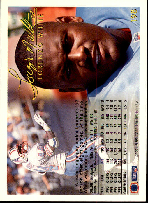 1994 Fleer Football Card #s 1-240 +Rookies (A2272) - You Pick - 15+ FREE SHIP - Picture 369 of 429