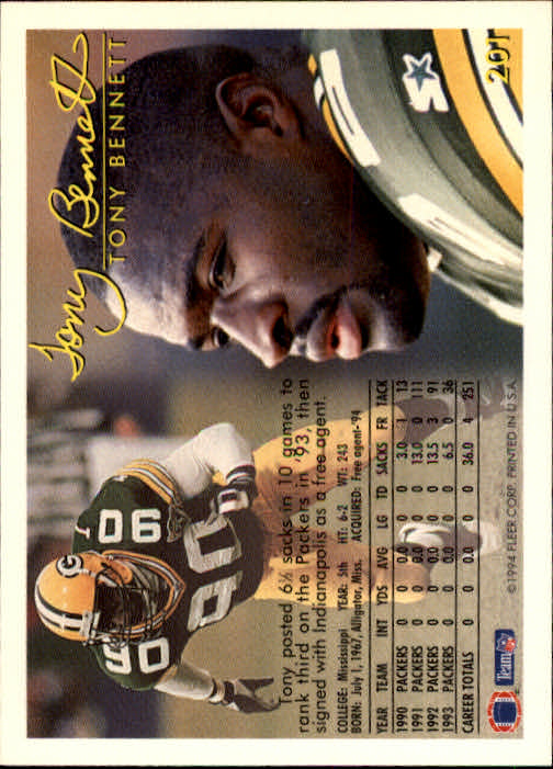 1994 Fleer Football Card #s 1-240 +Rookies (A2272) - You Pick - 15+ FREE SHIP - Picture 375 of 429