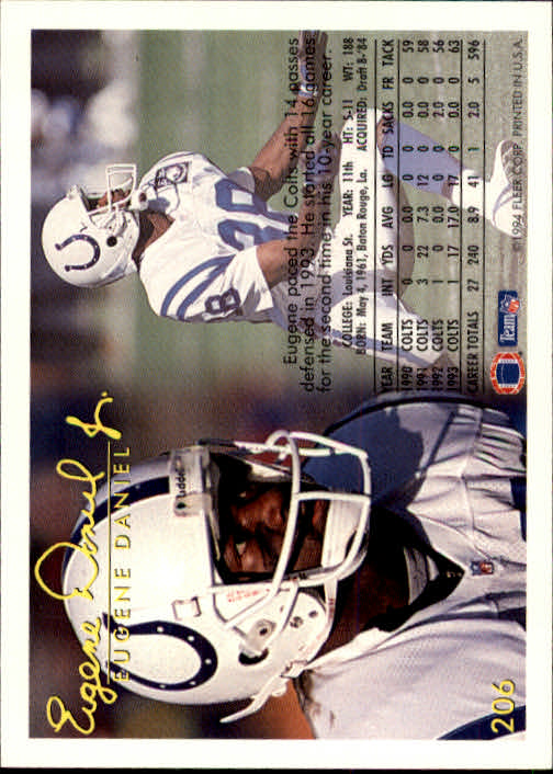 1994 Fleer Football Card #s 1-240 +Rookies (A2272) - You Pick - 15+ FREE SHIP - Picture 381 of 429