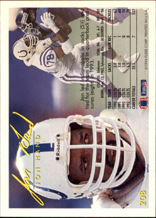 1994 Fleer Football Card #s 1-240 +Rookies (A2272) - You Pick - 15+ FREE SHIP - Picture 383 of 429