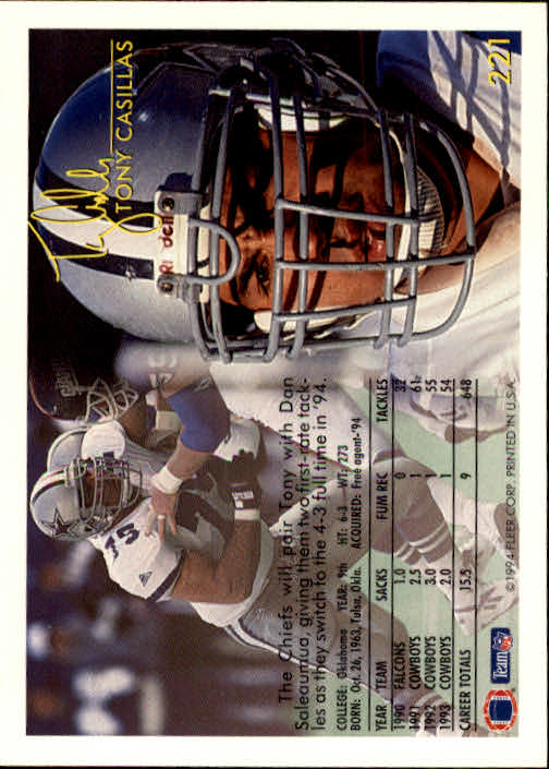 1994 Fleer Football Card #s 1-240 +Rookies (A2272) - You Pick - 15+ FREE SHIP - Picture 399 of 429