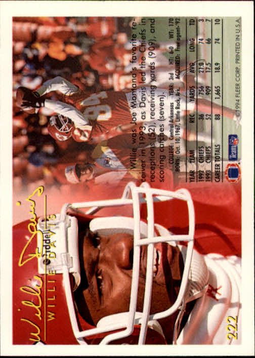 1994 Fleer Football Card #s 1-240 +Rookies (A2272) - You Pick - 15+ FREE SHIP - Picture 401 of 429