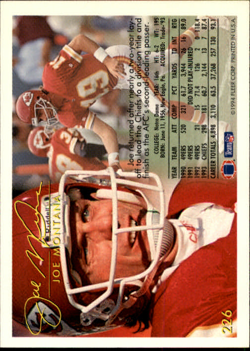 1994 Fleer Football Card #s 1-240 +Rookies (A2272) - You Pick - 15+ FREE SHIP - Picture 403 of 429