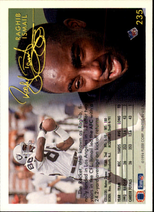 1994 Fleer Football Card #s 1-240 +Rookies (A2272) - You Pick - 15+ FREE SHIP - Picture 419 of 429