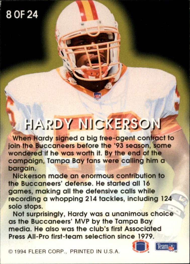 1994 Fleer Football "All-Pros" Insert Cards - Picture 17 of 51