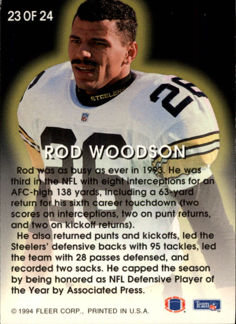 1994 Fleer Football "All-Pros" Insert Cards - Picture 49 of 51
