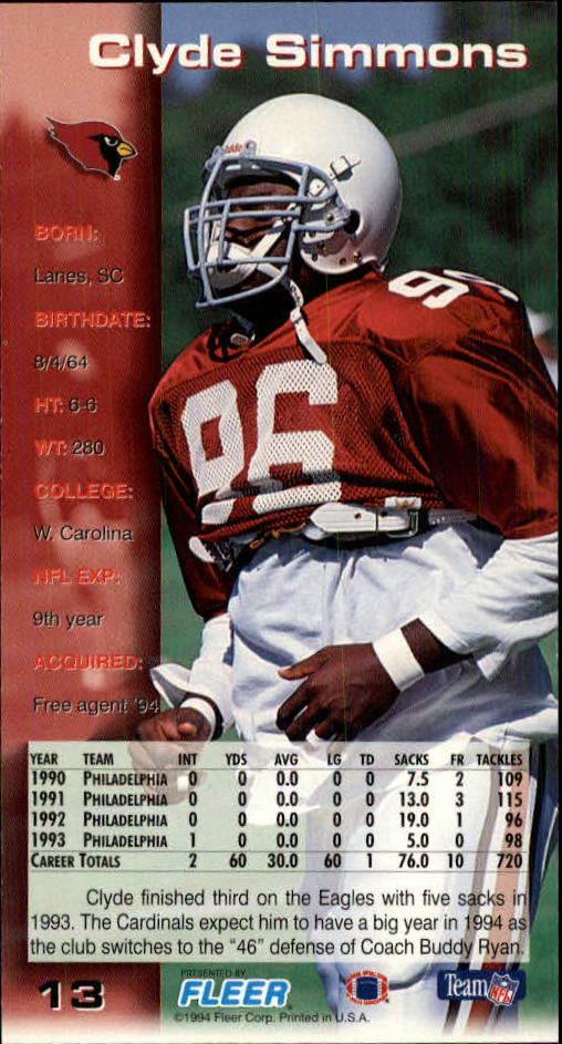 B5518- 1994 GameDay Football Cards 1-250 +Rookies -You Pick- 15+ FREE US SHIP - Picture 25 of 473