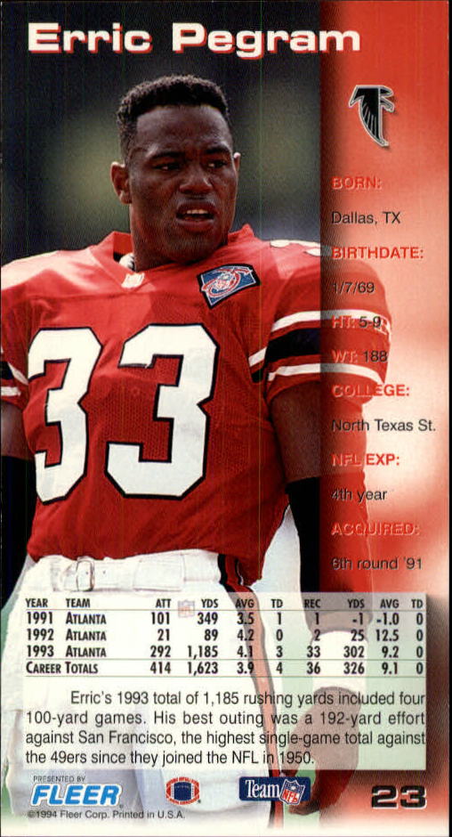  Football NFL 1994 Fleer Ultra #21 Jessie Tuggle #21 NM