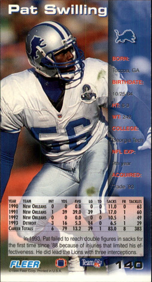 B5518- 1994 GameDay Football Cards 1-250 +Rookies -You Pick- 15+ FREE US SHIP - Picture 263 of 473