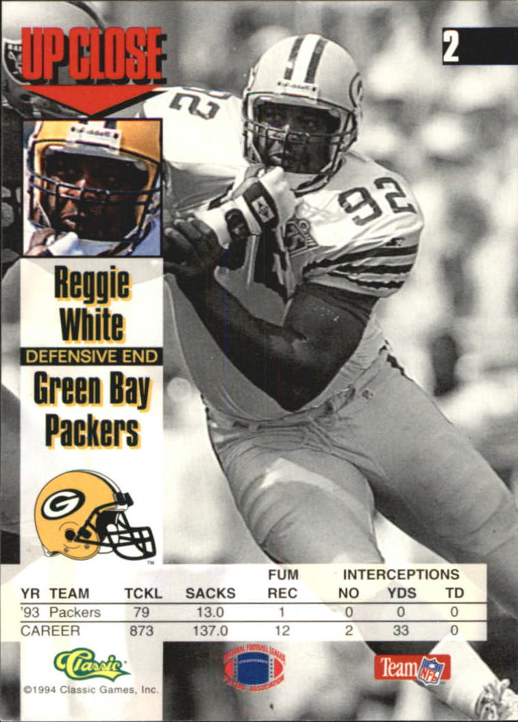 1994 Images #2 Reggie White back image