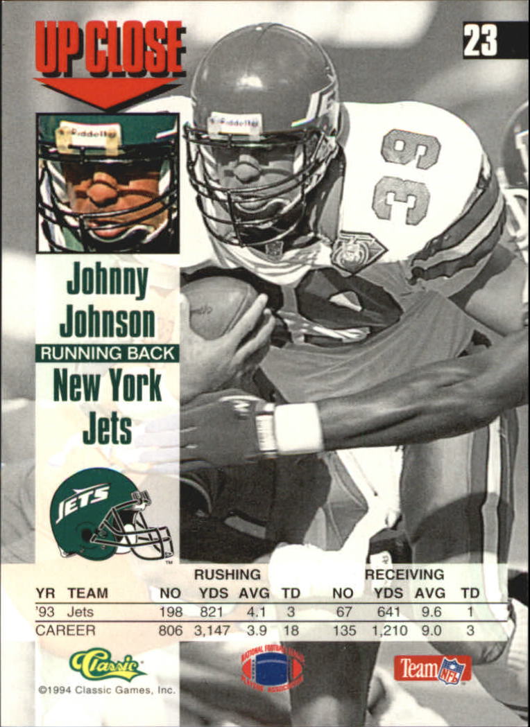 1994 Images #23 Johnny Johnson back image
