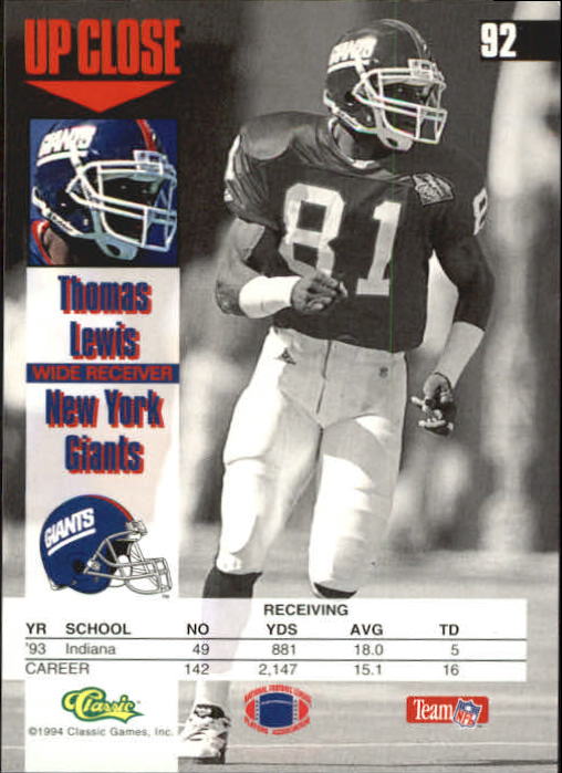 A1104- 1994 Images Football Card #s 1-125 +Inserts -You Pick- 15+ FREE US SHIP - Picture 163 of 217