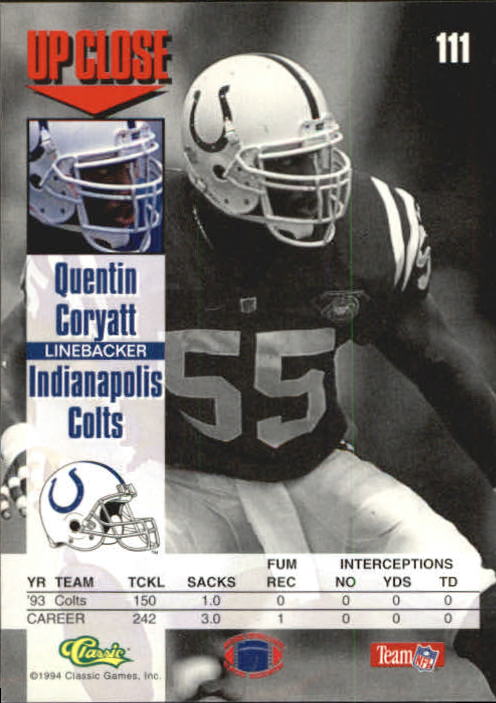 A1104- 1994 Images Football Card #s 1-125 +Inserts -You Pick- 15+ FREE US SHIP - Picture 193 of 217