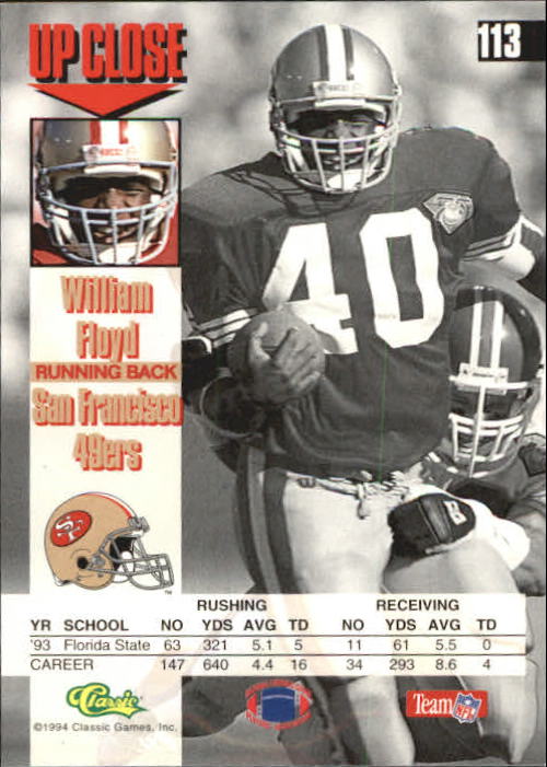 A1104- 1994 Images Football Card #s 1-125 +Inserts -You Pick- 15+ FREE US SHIP - Picture 197 of 217