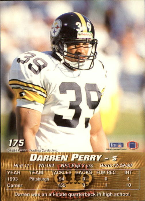 1994 Pacific #175 Darren Perry back image