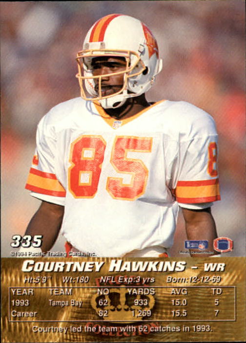 1994 Pacific #335 Courtney Hawkins back image