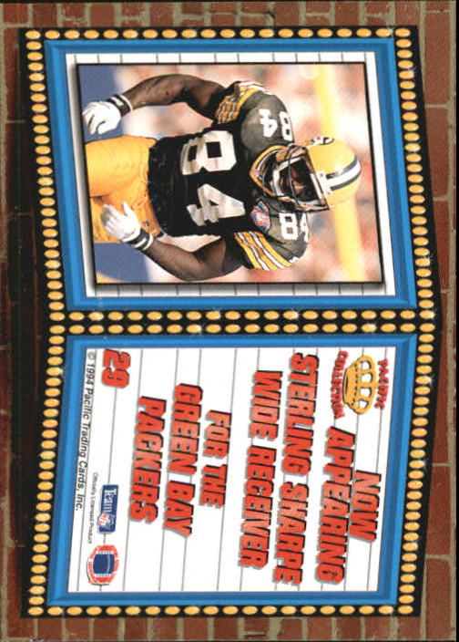 1994 Pacific Marquee Prisms #29 Sterling Sharpe back image