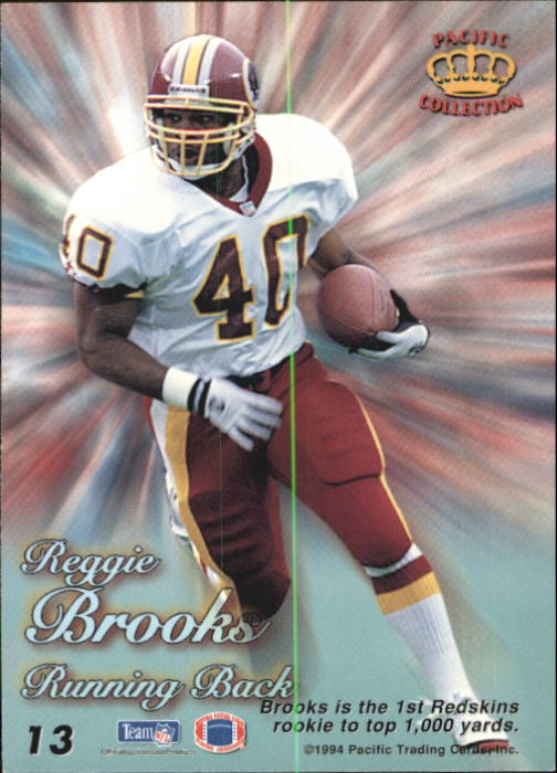 1994 Pacific Prisms #13 Reggie Brooks back image