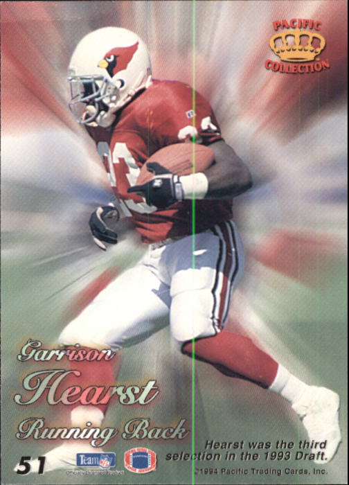 1994 Pacific Prisms #51 Garrison Hearst back image