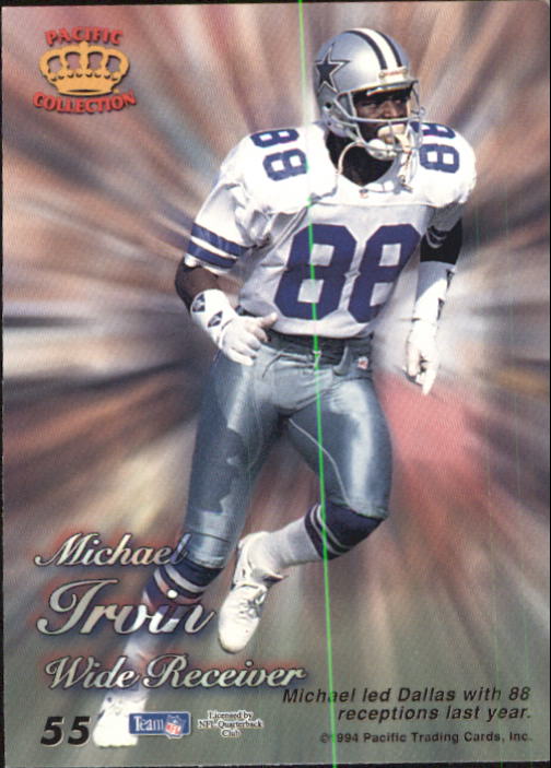 1994 Pacific Prisms #55 Michael Irvin back image