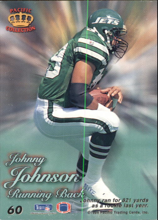 1994 Pacific Prisms #60 Johnny Johnson back image