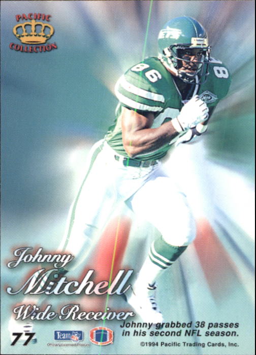 1994 Pacific Prisms #77 Johnny Mitchell back image