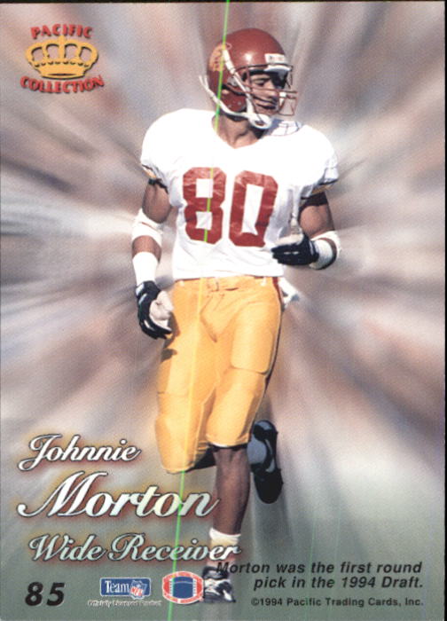 1994 Pacific Prisms #85 Johnnie Morton RC back image