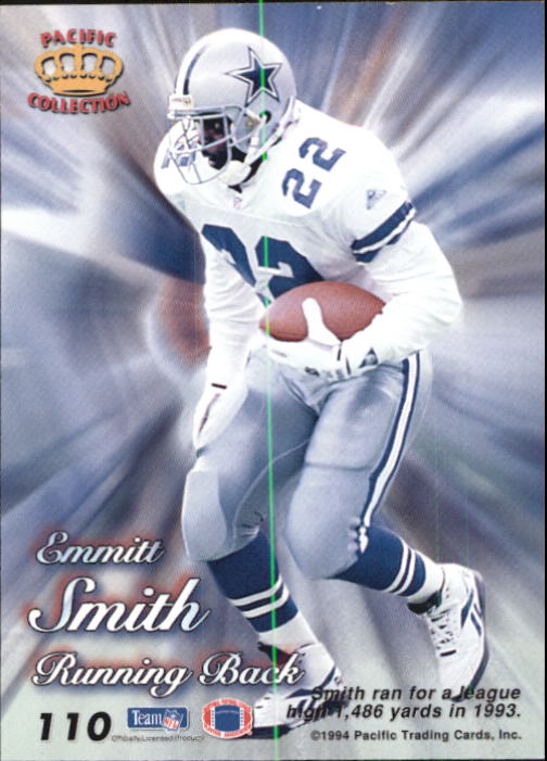 1994 Pacific Prisms #110 Emmitt Smith back image