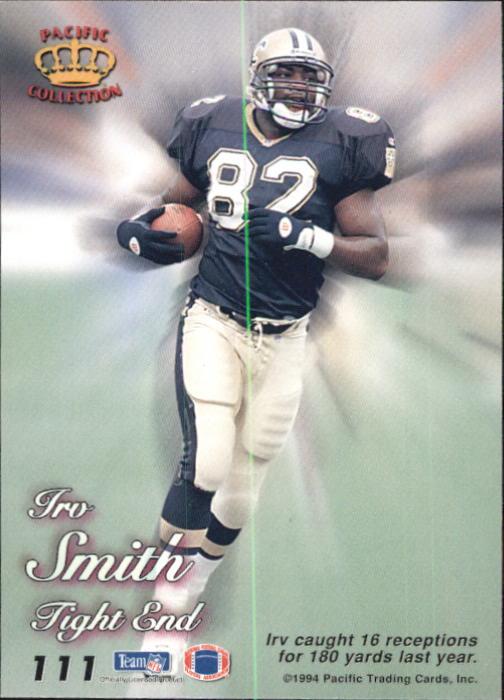 1994 Pacific Prisms #111 Irv Smith back image