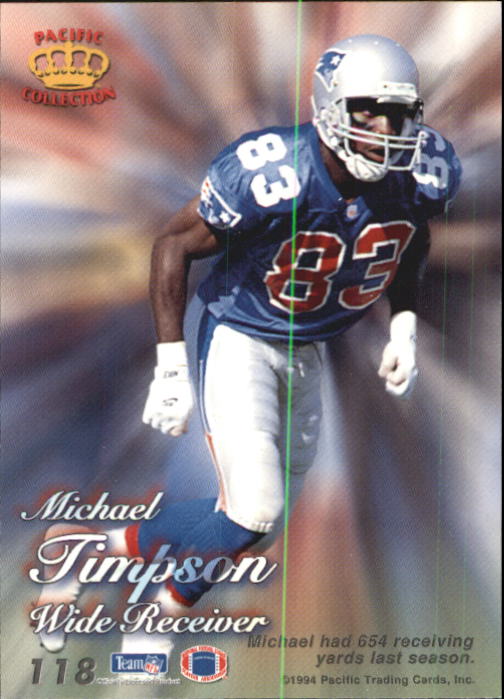 1994 Pacific Prisms #118 Michael Timpson back image