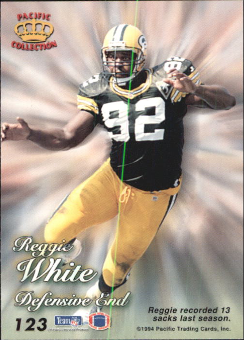 1994 Pacific Prisms #123 Reggie White back image