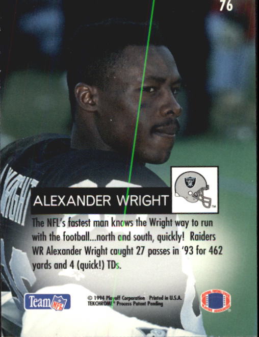 1994 Playoff #76 Alexander Wright back image