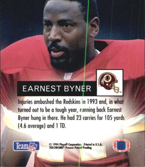1994 Playoff #140 Earnest Byner back image