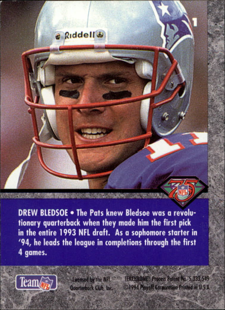 1994 Playoff Contenders #1 Drew Bledsoe back image