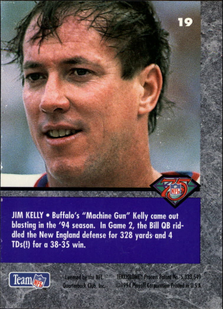 1994 Playoff Contenders #19 Jim Kelly back image