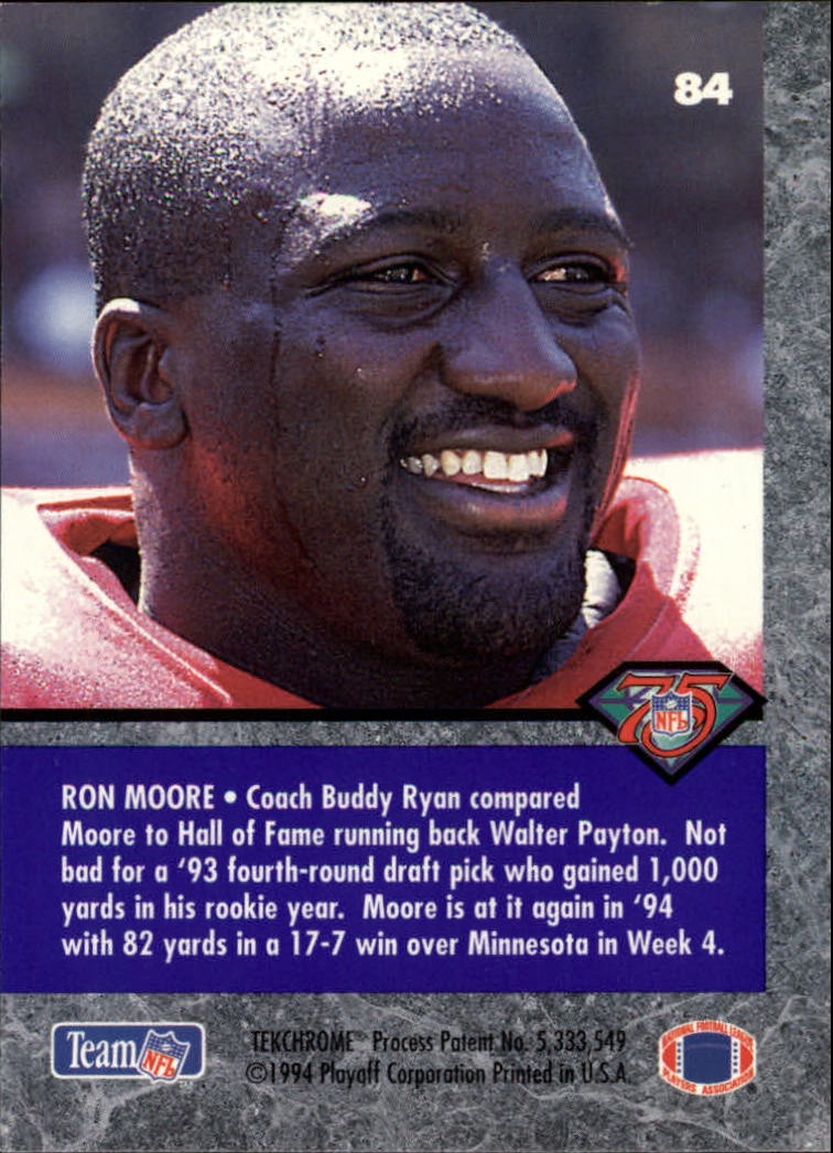 1994 Playoff Contenders #84 Ronald Moore back image