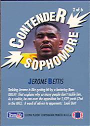1994 Playoff Contenders Sophomore Contenders #2 Jerome Bettis back image
