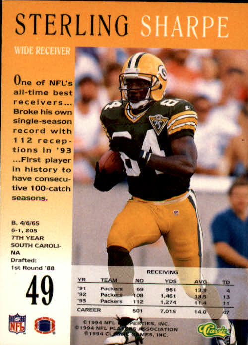 A6477- 1994 Pro Line Live Football Card #s 1-250 -You Pick- 15+ FREE US SHIP