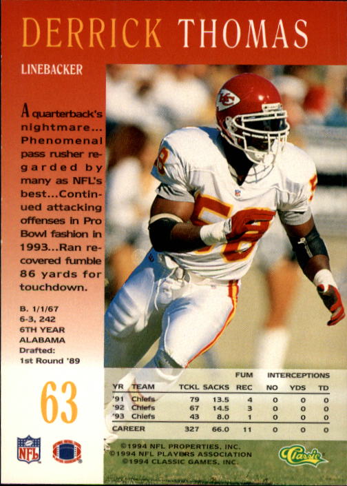 A6477- 1994 Pro Line Live Football Card #s 1-250 -You Pick- 15+ FREE US SHIP