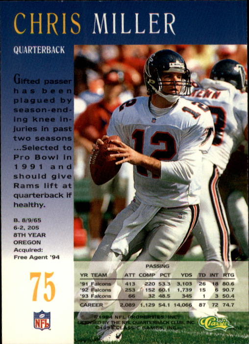 A6477- 1994 Pro Line Live Football Card #s 1-250 -You Pick- 15+ FREE US SHIP