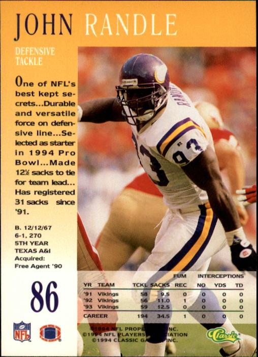 A6477- 1994 Pro Line Live Football Card #s 1-250 -You Pick- 15+ FREE US SHIP