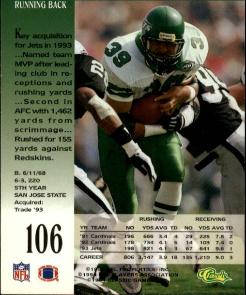 A6477- 1994 Pro Line Live Football Card #s 1-250 -You Pick- 15+ FREE US SHIP