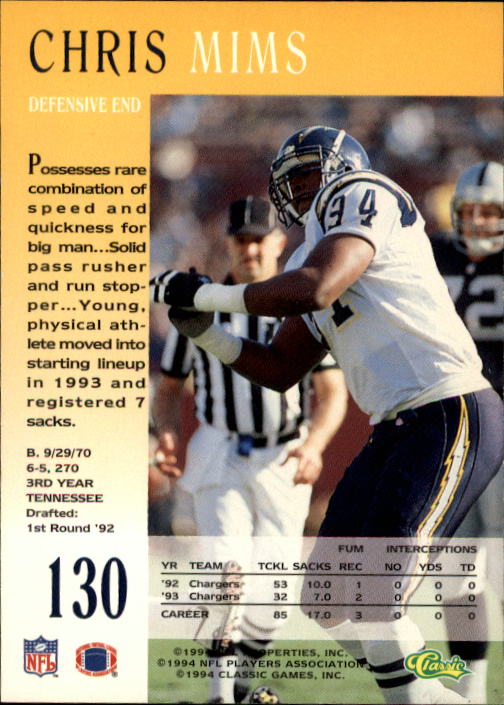 A6477- 1994 Pro Line Live Football Card #s 1-250 -You Pick- 15+ FREE US SHIP